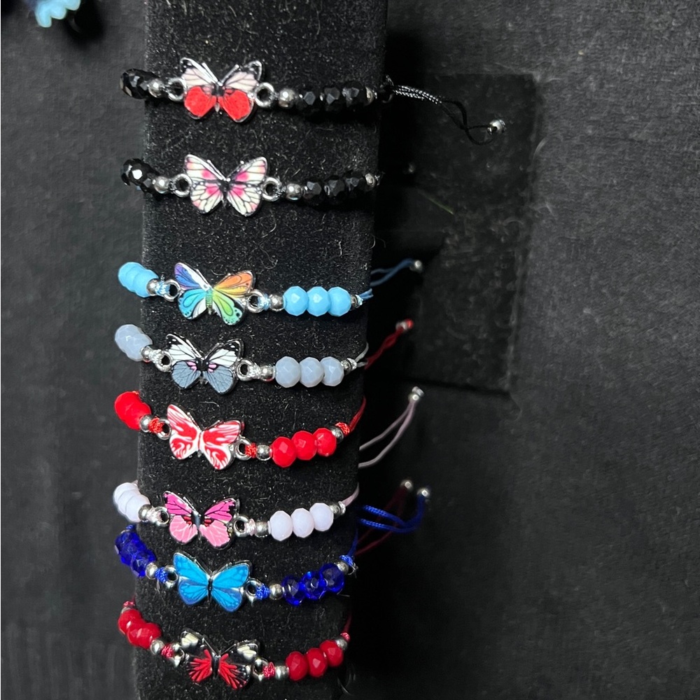 Colorful Butterfly Beaded Bracelets
